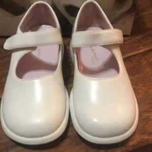 White Mary Jane with Velcro